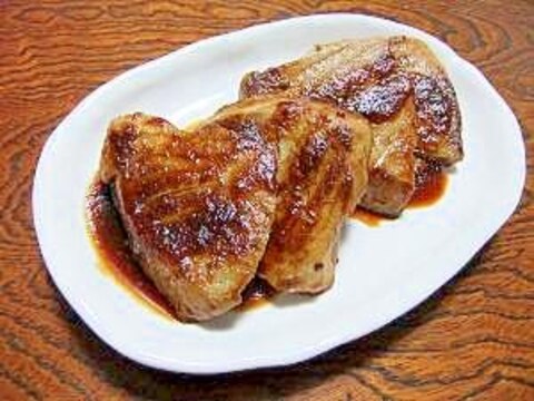 焼肉のタレ活用で簡単&時短☆鮪ステーキ